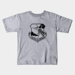 Strategic Air Command Crest Single Color Black Kids T-Shirt